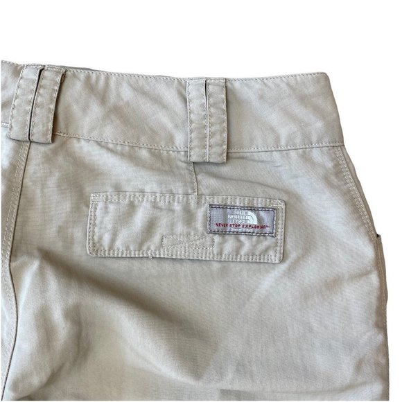 The North Face Paramount Cargo Capri Trail Pants Womens 4 Beige Nylon Hiking - Picture 5 of 7